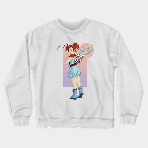 Monster Girls - Cancer Crewneck Sweatshirt by jpowersart